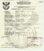 Marriage Certificate